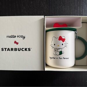 Starbucks X Hello Kitty Ceramic Mug with Lid